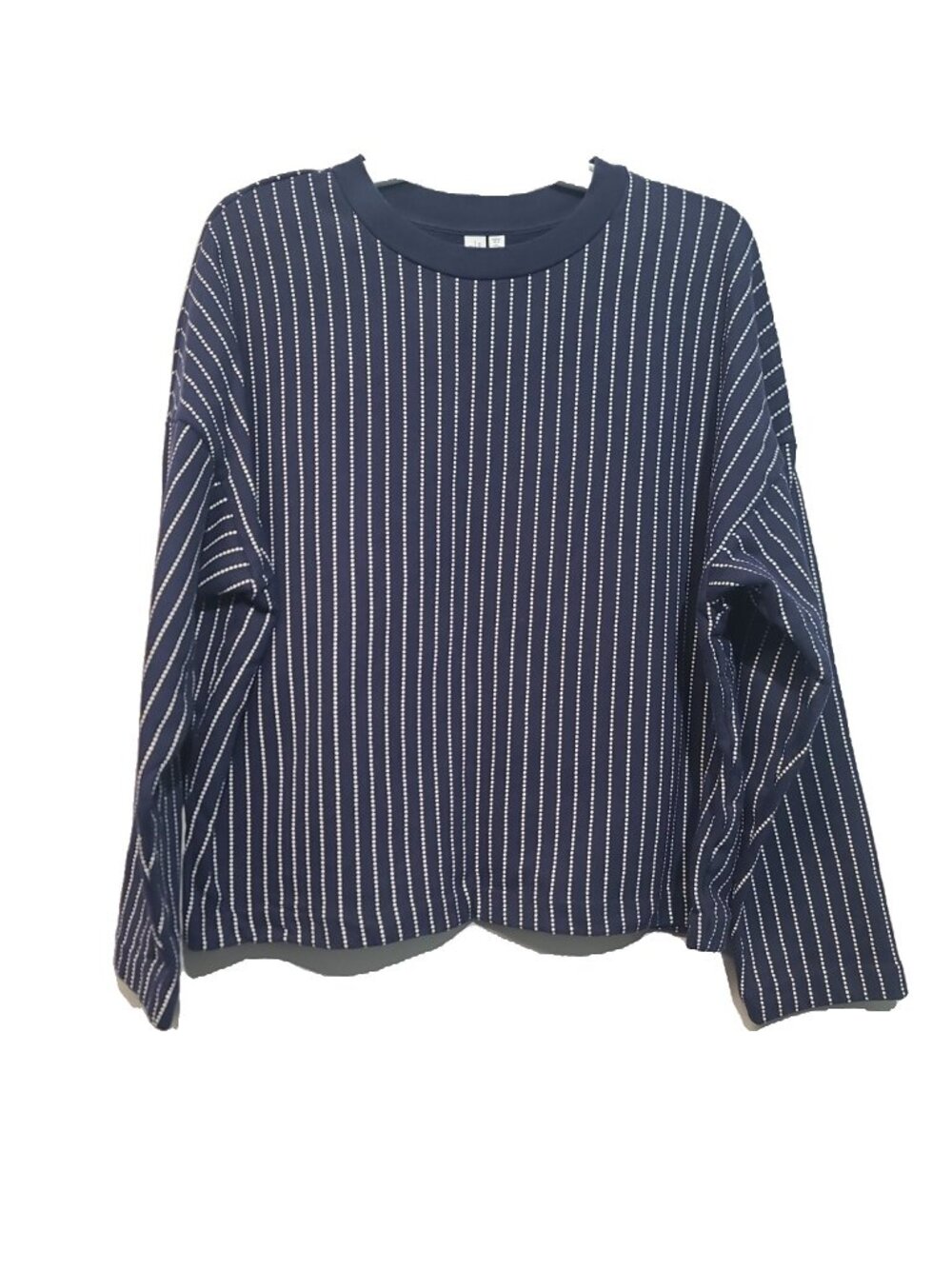 & Other Stories Blue Striped Crew Neck Sweatshirt 12 Relaxed